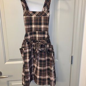 Free People Revolve Plaid Mini Dress Jumper
